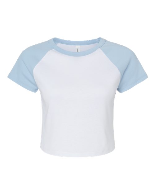 BELLA + CANVAS 1201 - White/ Baby Blue