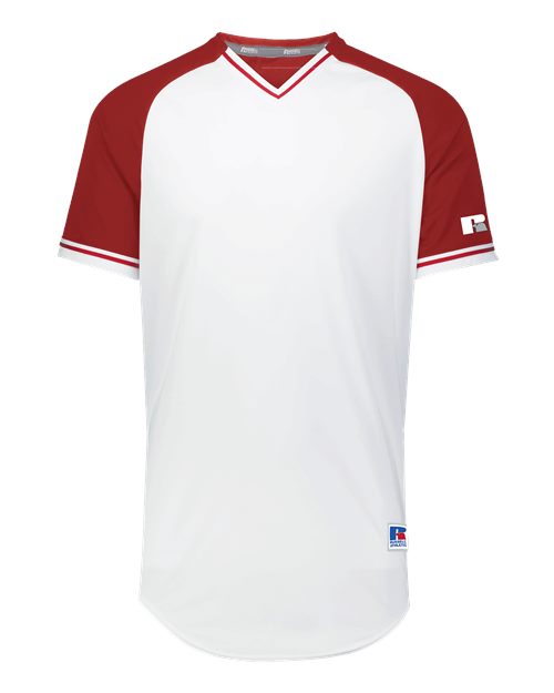 Russell Athletic R01X3M - White/ True Red/ White