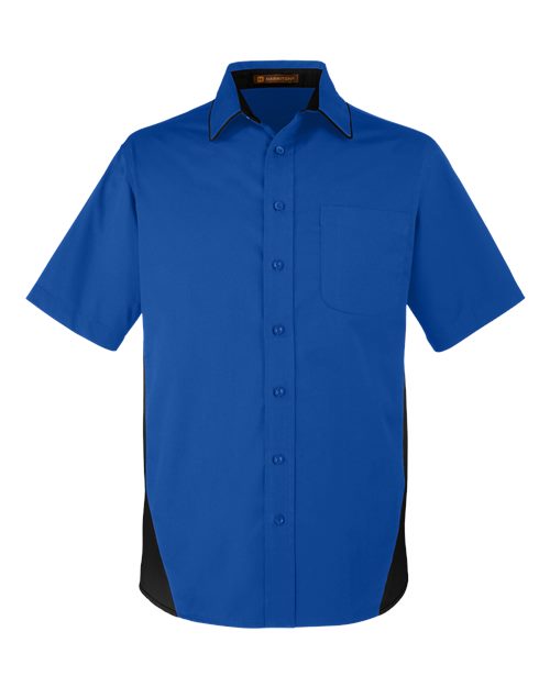 Harriton M586 - True Royal/ Black