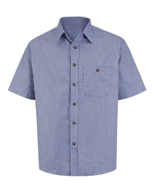 Red Kap SP84 - White/ Blue Plaid