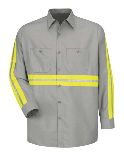 Red Kap SP14E - Light Grey/ Yellow Trim