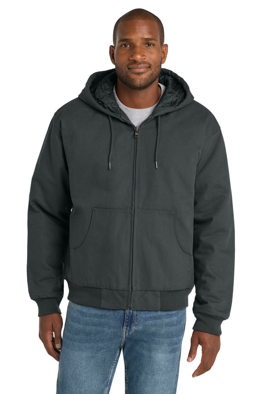 CornerStone® - Duck Cloth Hooded Work Jacket. J763H