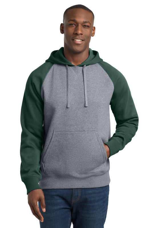 Sport-Tek® Raglan Colorblock Pullover Hooded Sweatshirt. ST267