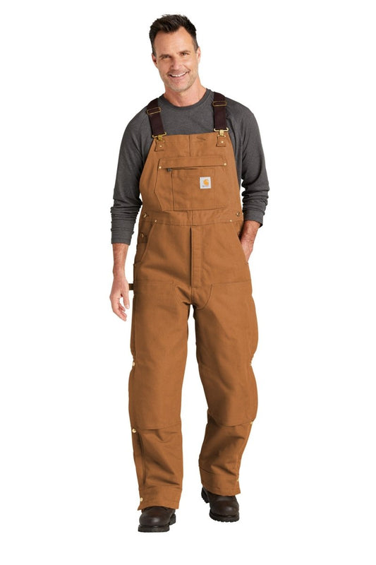 Carhartt® Firm Duck Insulated Bib Overalls CT104393 - uslegacypromotions