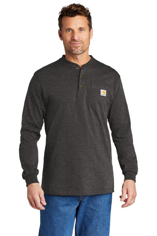 Carhartt® Long Sleeve Henley T-Shirt CTK128 - uslegacypromotions