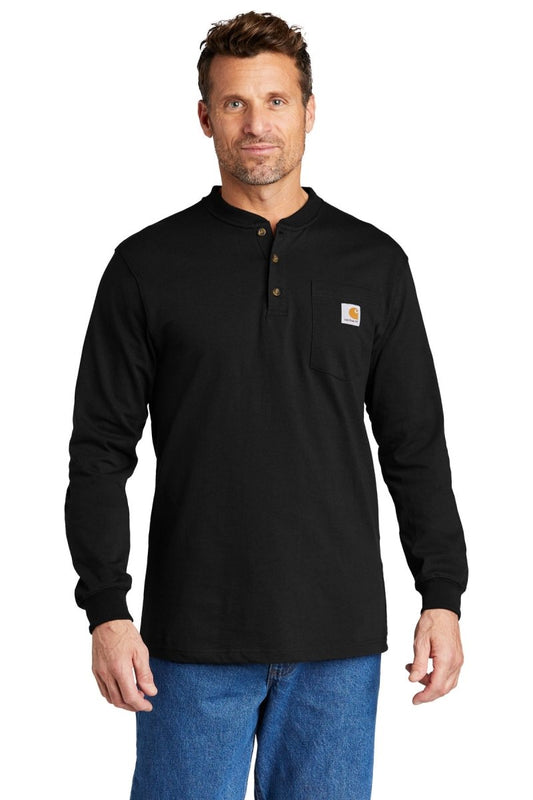 Carhartt® Long Sleeve Henley T-Shirt CTK128 - uslegacypromotions