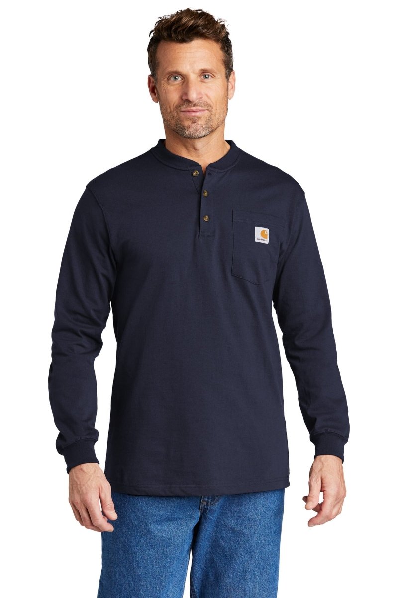 Carhartt® Long Sleeve Henley T-Shirt CTK128 - uslegacypromotions