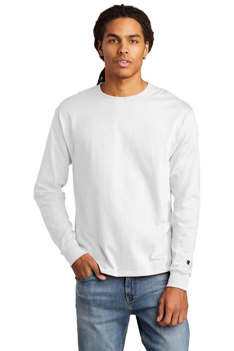 Champion ® Heritage 5.2-Oz. Jersey Long Sleeve Tee CC8C - uslegacypromotions
