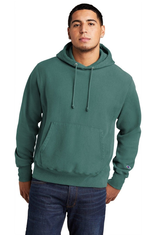 Champion ® Reverse Weave ® Garment-Dyed Hooded Sweatshirt. GDS101 - uslegacypromotions