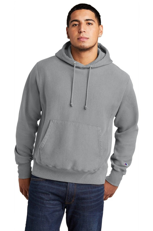 Champion ® Reverse Weave ® Garment-Dyed Hooded Sweatshirt. GDS101 - uslegacypromotions