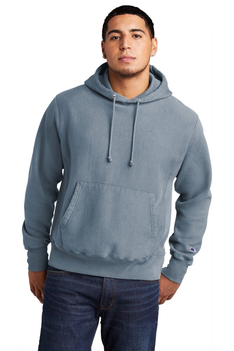 Champion ® Reverse Weave ® Garment-Dyed Hooded Sweatshirt. GDS101 - uslegacypromotions