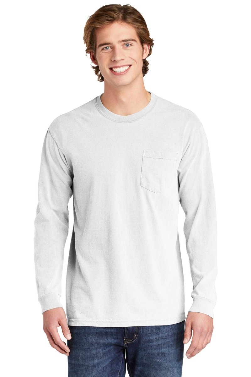 COMFORT COLORS ® Heavyweight Ring Spun Long Sleeve Pocket Tee. 4410 - uslegacypromotions