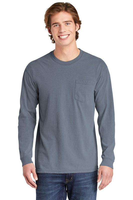 COMFORT COLORS ® Heavyweight Ring Spun Long Sleeve Pocket Tee. 4410 - uslegacypromotions