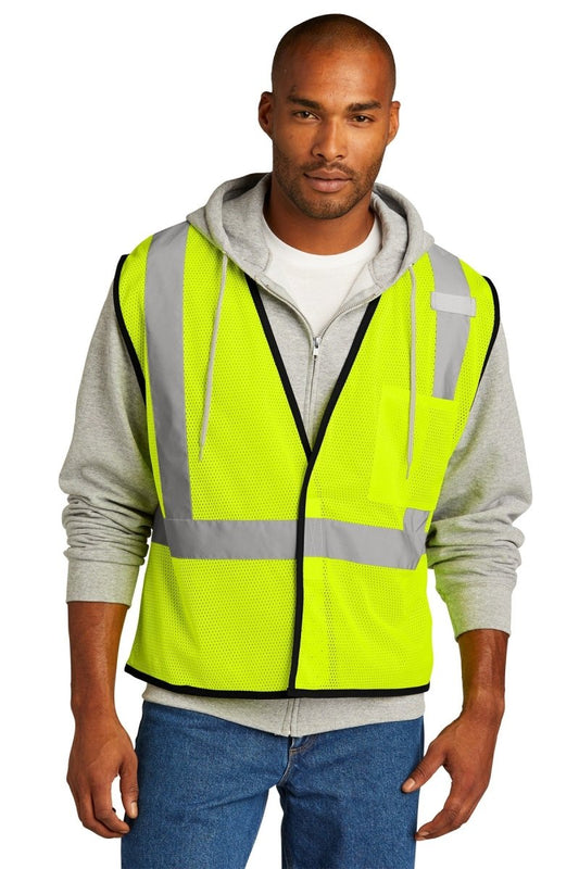 CornerStone ® ANSI 107 Class 2 Economy Mesh One-Pocket Vest. CSV100 - uslegacypromotions