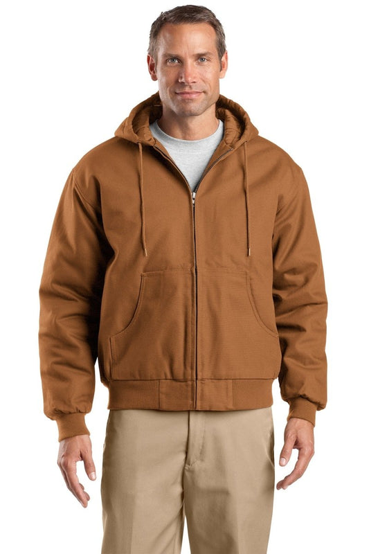 CornerStone‚ Tall Duck Cloth Hooded Work Jacket. TLJ763H - uslegacypromotions