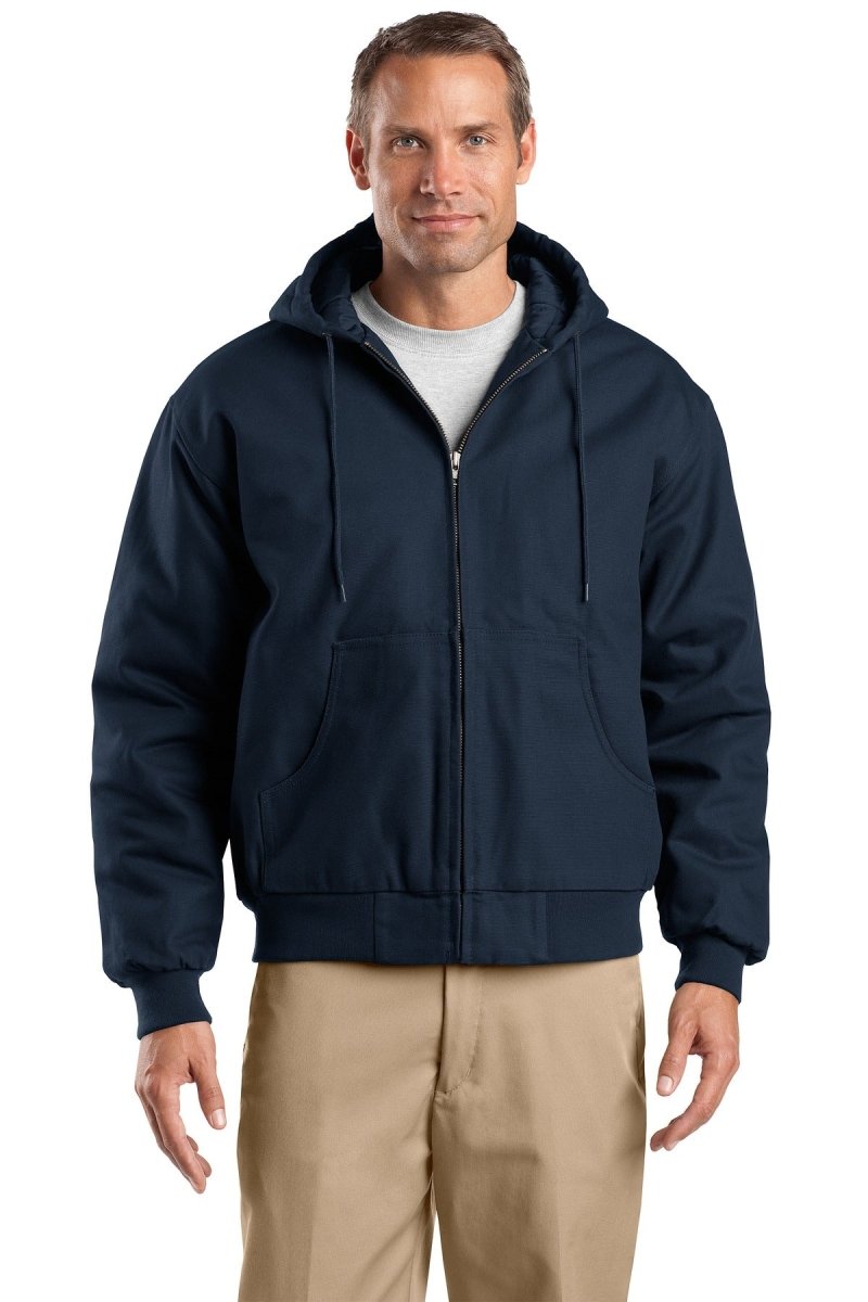 CornerStone‚ Tall Duck Cloth Hooded Work Jacket. TLJ763H - uslegacypromotions