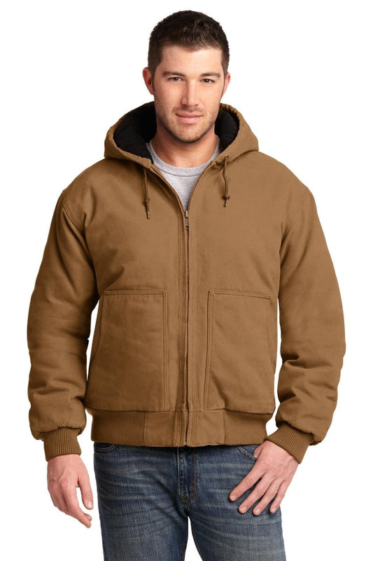 CornerStone® Washed Duck Cloth Insulated Hooded Work Jacket. CSJ41 - uslegacypromotions