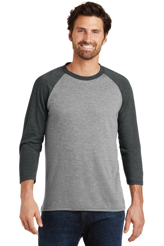 District ® Perfect Tri® 3/4-Sleeve Raglan. DM136 - uslegacypromotions