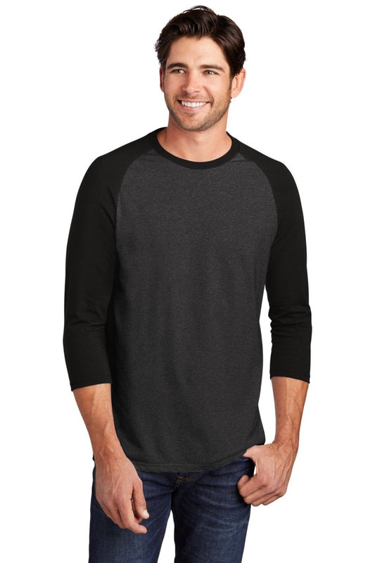 District ® Perfect Tri® 3/4-Sleeve Raglan. DM136 - uslegacypromotions