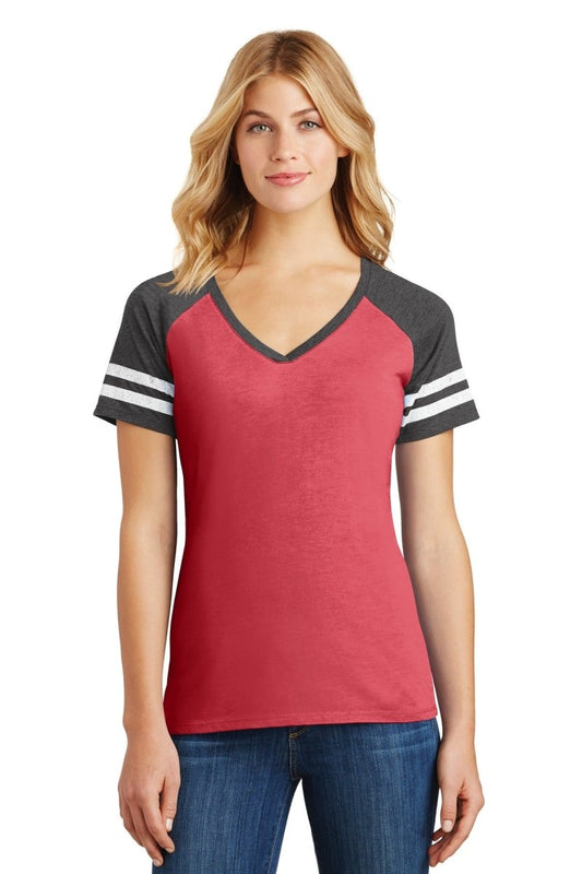 District ® Women's Game V-Neck Tee. DM476 - uslegacypromotions