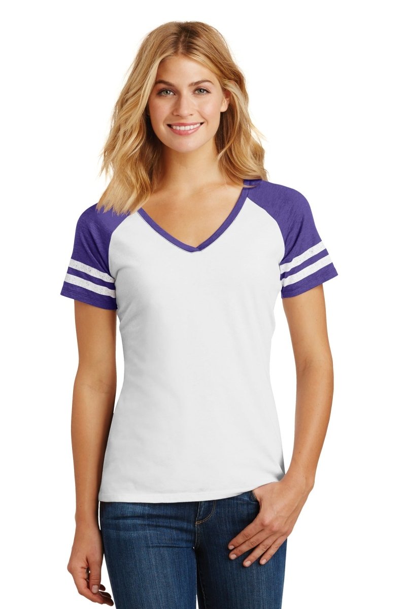 District ® Women's Game V-Neck Tee. DM476 - uslegacypromotions