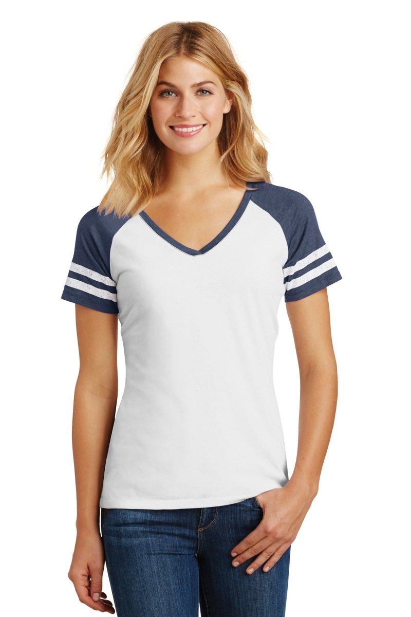 District ® Women's Game V-Neck Tee. DM476 - uslegacypromotions
