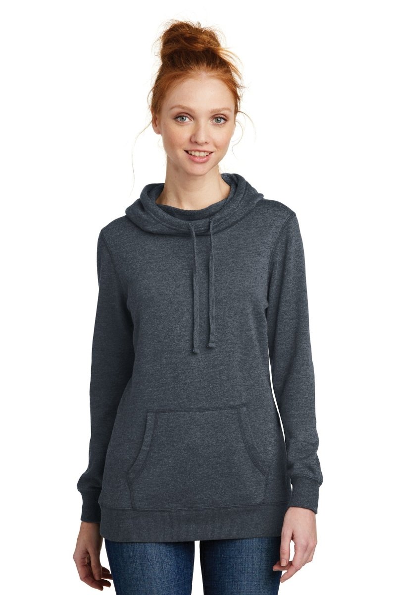 District ® Women's Lightweight Fleece Hoodie. DM493 - uslegacypromotions