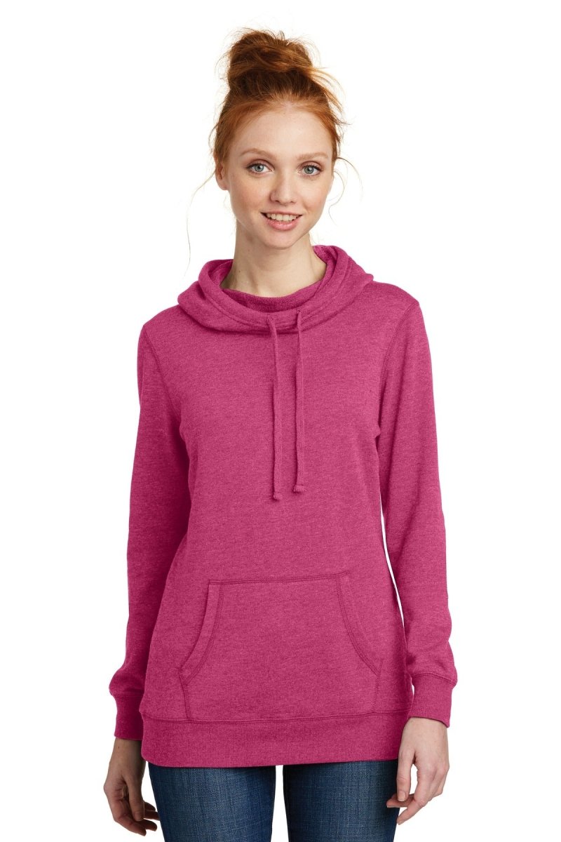 District ® Women's Lightweight Fleece Hoodie. DM493 - uslegacypromotions