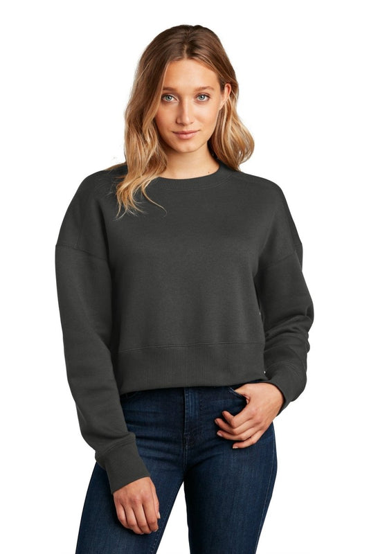 District ® Women's Perfect Weight ® Fleece Cropped Crew DT1105 - uslegacypromotions