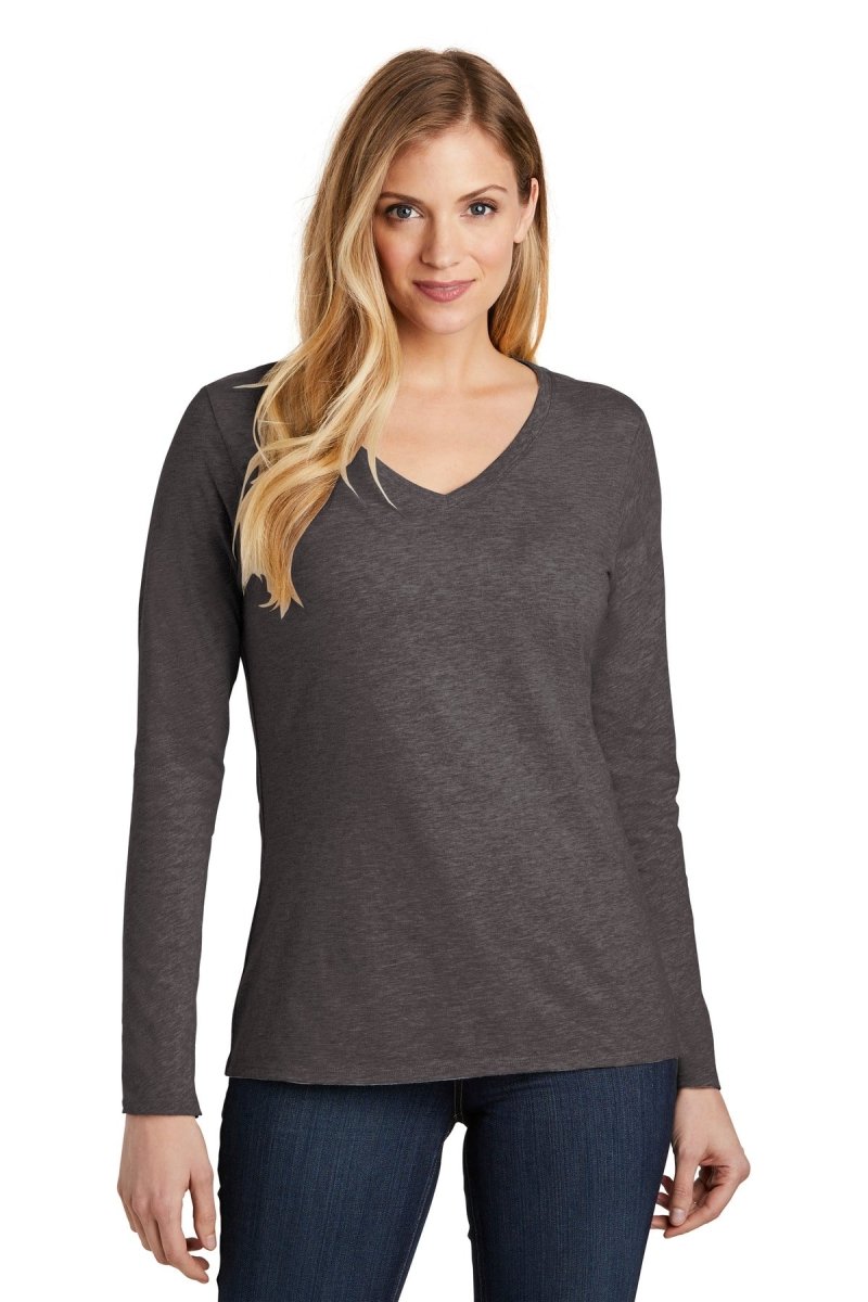 District ® Women's Very Important Tee ® Long Sleeve V-Neck. DT6201 - uslegacypromotions