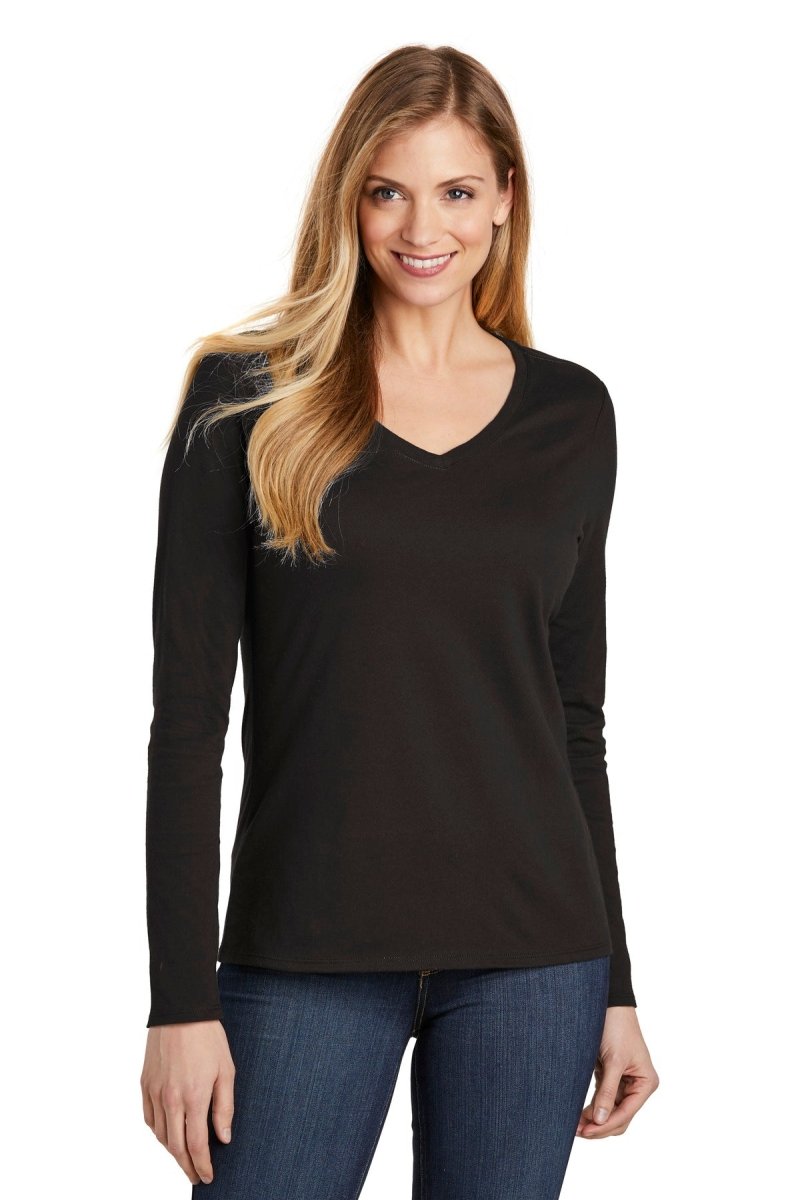 District ® Women's Very Important Tee ® Long Sleeve V-Neck. DT6201 - uslegacypromotions