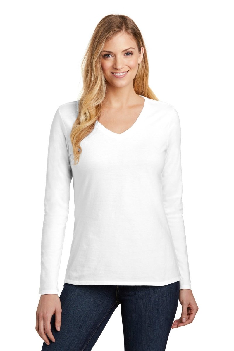 District ® Women's Very Important Tee ® Long Sleeve V-Neck. DT6201 - uslegacypromotions