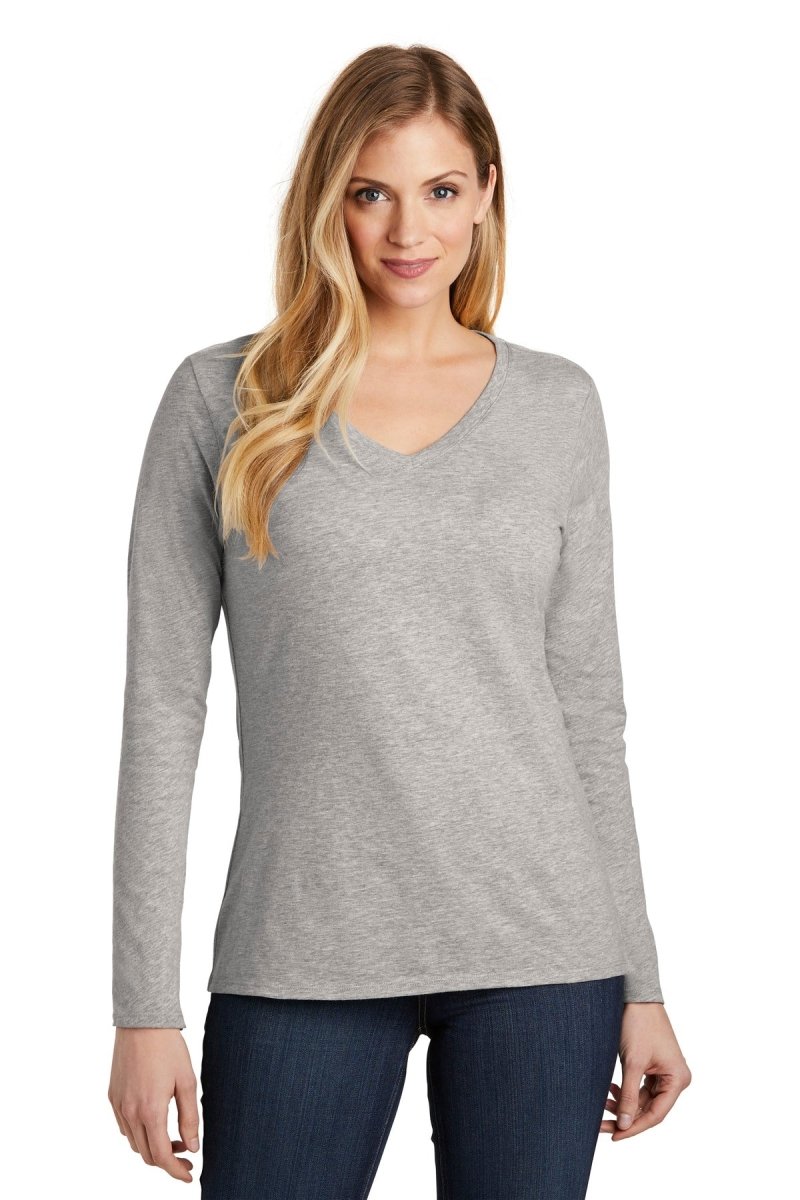 District ® Women's Very Important Tee ® Long Sleeve V-Neck. DT6201 - uslegacypromotions