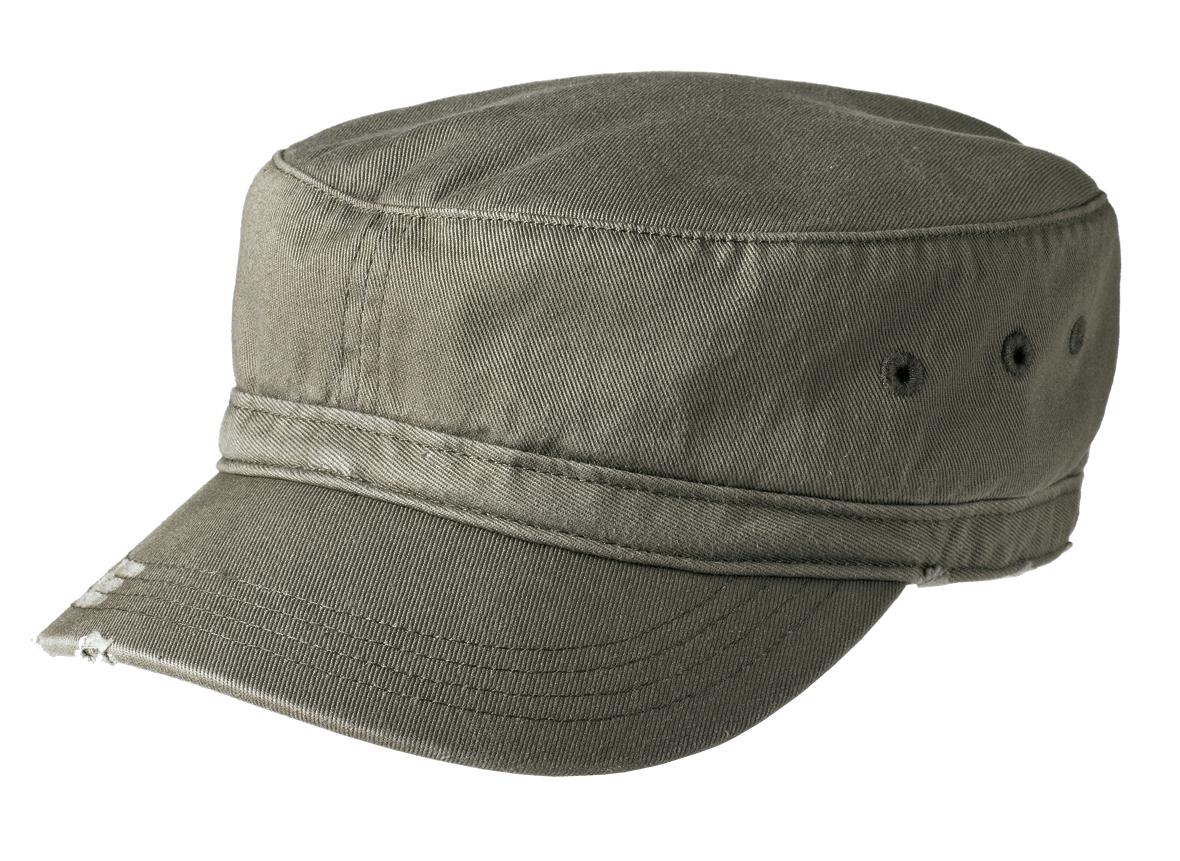 District® Distressed Military Hat. DT605 - uslegacypromotions