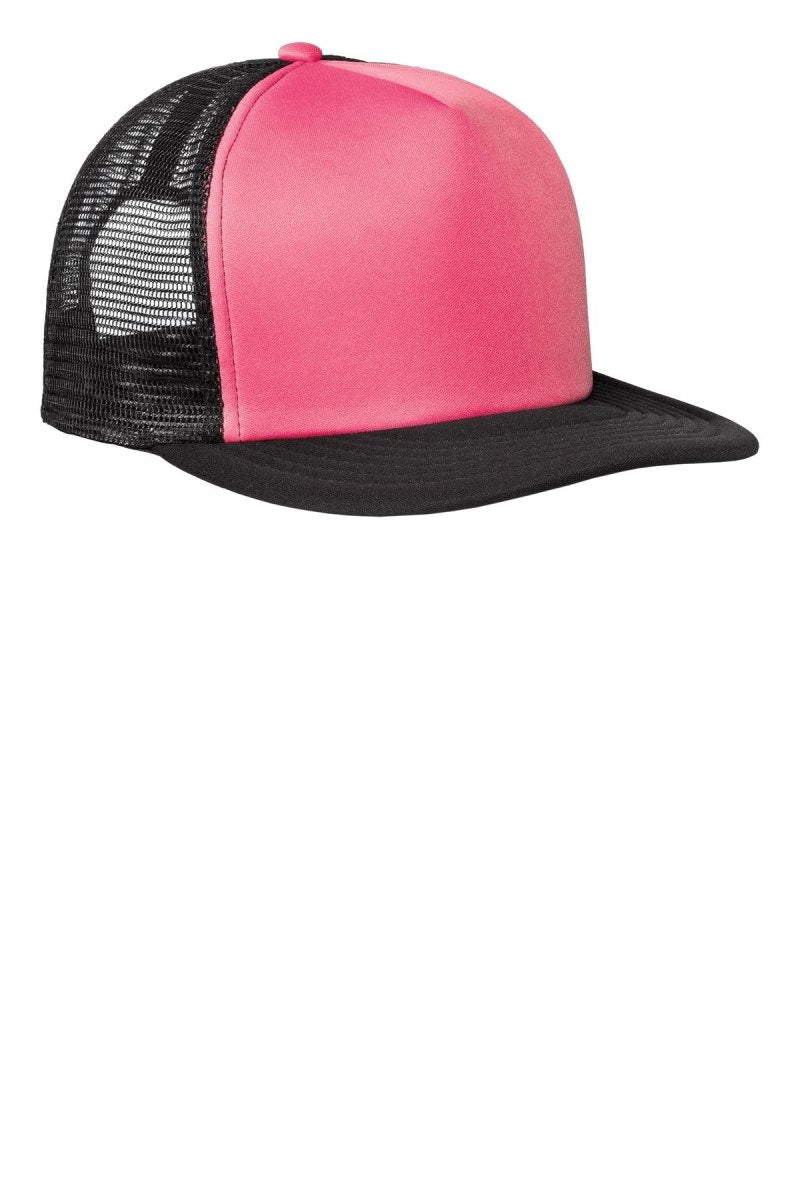 District® Flat Bill Snapback Trucker Cap. DT624 - uslegacypromotions