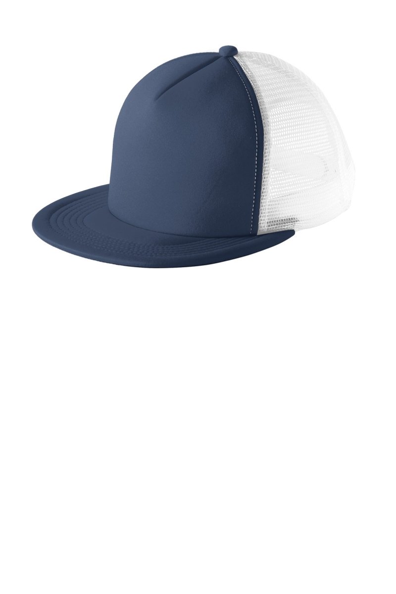 District® Flat Bill Snapback Trucker Cap. DT624 - uslegacypromotions