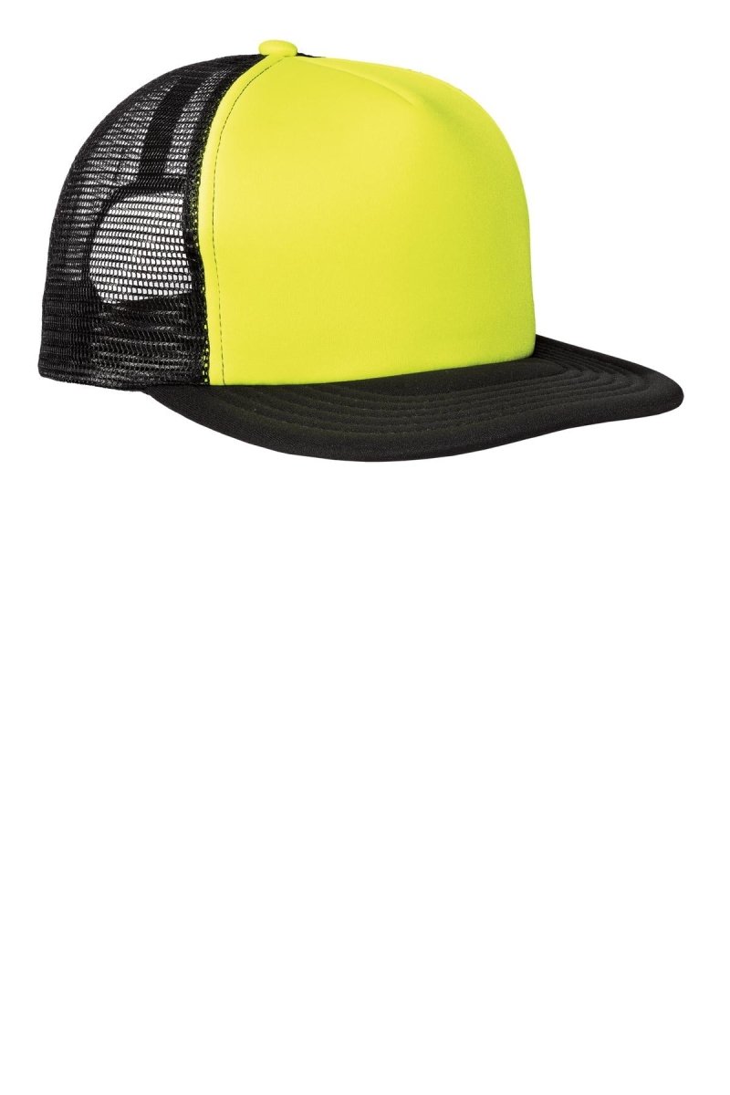 District® Flat Bill Snapback Trucker Cap. DT624 - uslegacypromotions