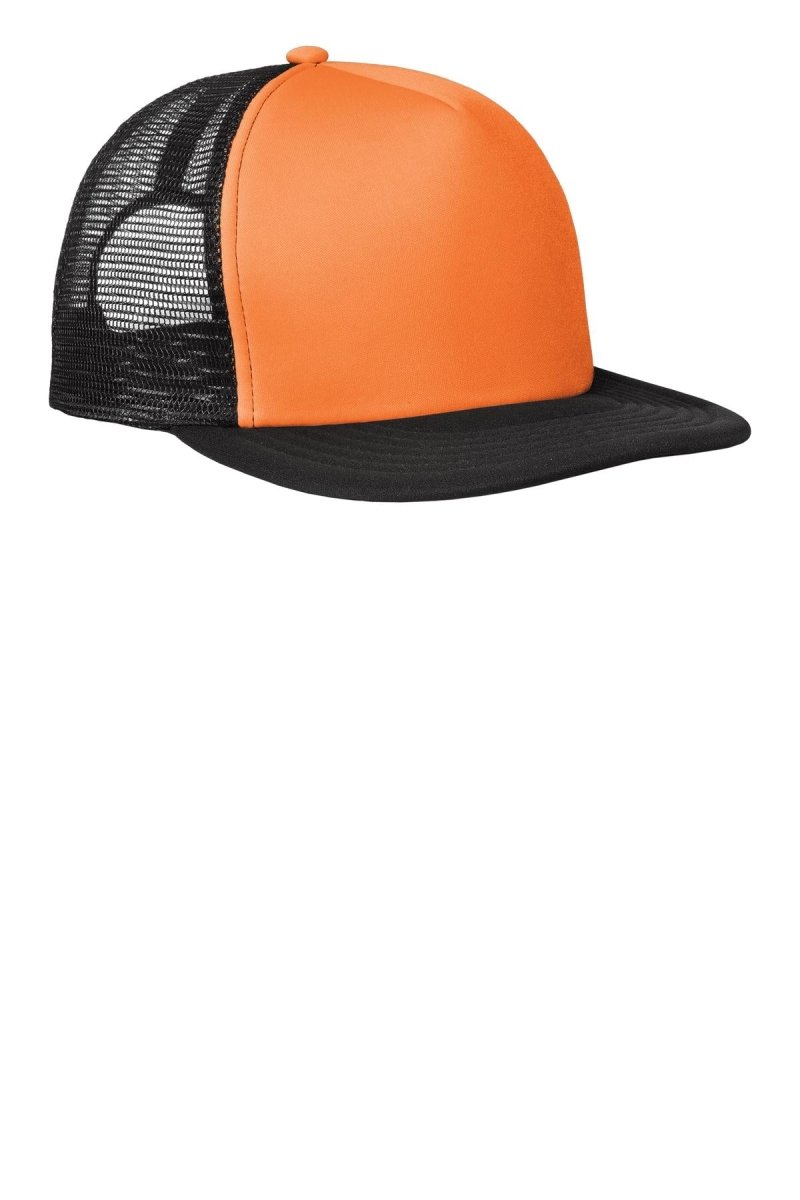 District® Flat Bill Snapback Trucker Cap. DT624 - uslegacypromotions