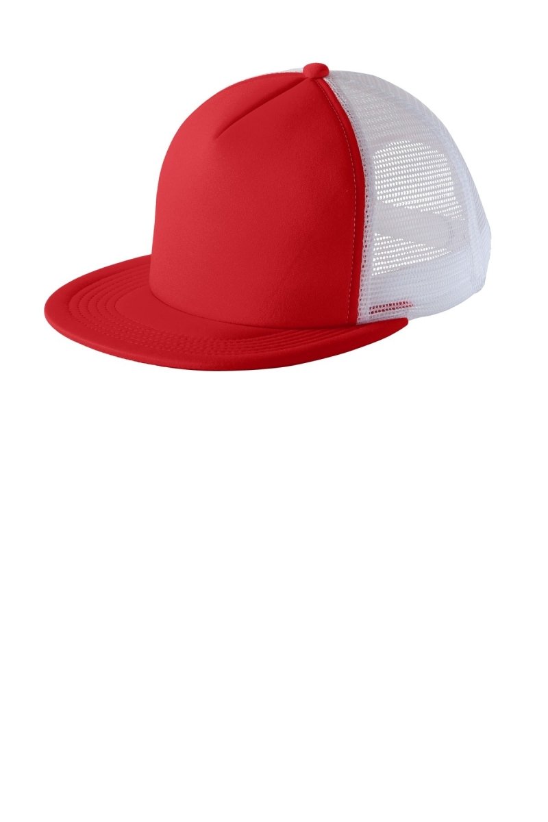 District® Flat Bill Snapback Trucker Cap. DT624 - uslegacypromotions