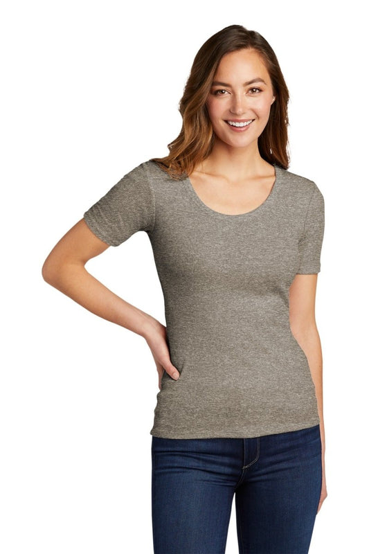 District® Women's V.I.T.™Rib Scoop Neck Tee DT6020 - uslegacypromotions