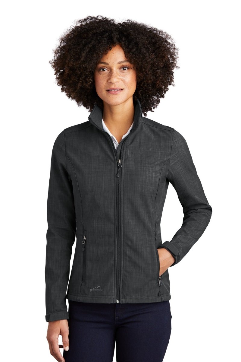Eddie Bauer® Ladies Shaded Crosshatch Soft Shell Jacket. EB533 - uslegacypromotions