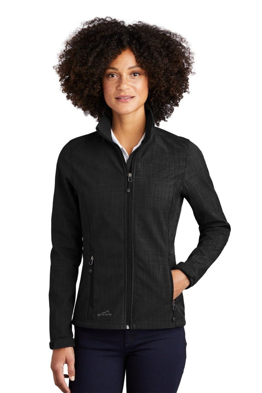 Eddie Bauer® Ladies Shaded Crosshatch Soft Shell Jacket. EB533 - uslegacypromotions
