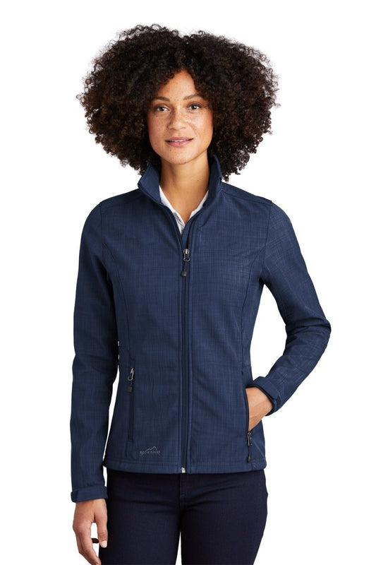 Eddie Bauer® Ladies Shaded Crosshatch Soft Shell Jacket. EB533 - uslegacypromotions
