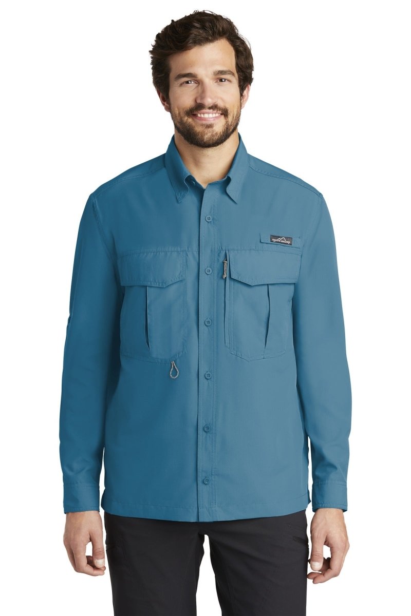 Eddie Bauer® - Long Sleeve Performance Fishing Shirt. EB600 - uslegacypromotions