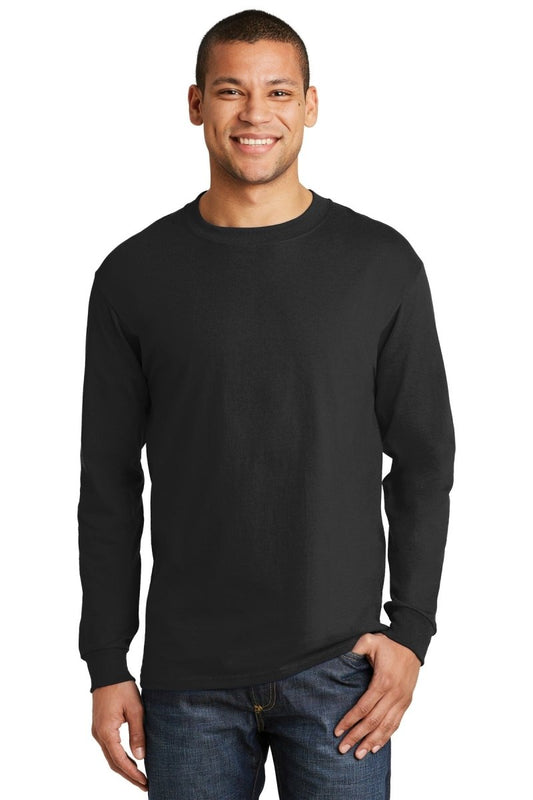 Hanes® Beefy-T® - 100% Cotton Long Sleeve T-Shirt. 5186 - uslegacypromotions