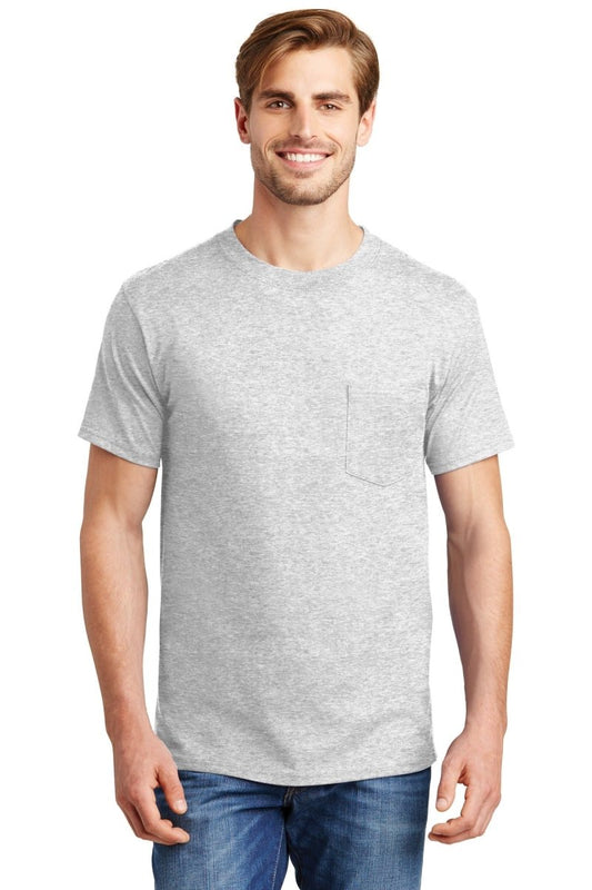 Hanes® Beefy-T® - 100% Cotton T-Shirt with Pocket. 5190 - uslegacypromotions