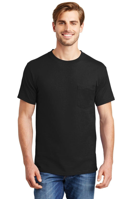 Hanes® Beefy-T® - 100% Cotton T-Shirt with Pocket. 5190 - uslegacypromotions