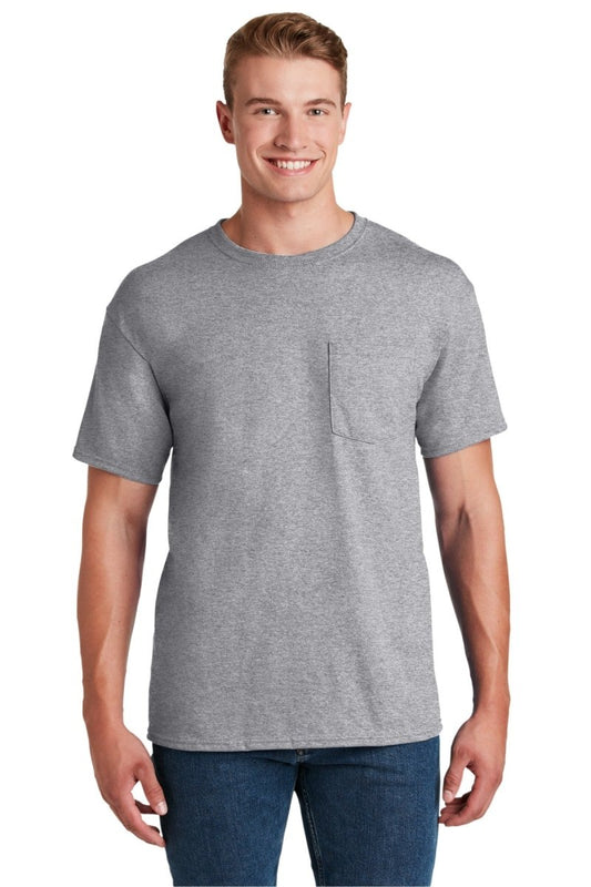 Jerzees® - Dri-Power® 50/50 Cotton/Poly Pocket T-Shirt. 29MP - uslegacypromotions