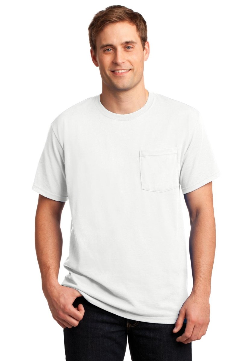 Jerzees® - Dri-Power® 50/50 Cotton/Poly Pocket T-Shirt. 29MP - uslegacypromotions