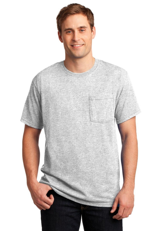 Jerzees® - Dri-Power® 50/50 Cotton/Poly Pocket T-Shirt. 29MP - uslegacypromotions